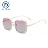 Gafas de sol para mujer estilo coreano 2021, gafas de sol cuadradas de moda bicolor, gafas de sol de pegamento de cristal de alta calidad, Dejiao 5530