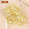 Botones Cheongsam Imitación Perlas de Jade Resina Puntos Redondos Diamante Botones Perlados Camisa Chifón Imitación Perlas Redondas Expuestas Accesorios Botones