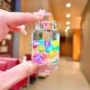 Muñeca de Gato Kt de Dibujos Animados con Arena Líquida en una Botella Venta al por Mayor Decoración Creativa para Escritorio Llavero Acrílico Colgante Pequeño Accesorio