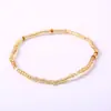 Pulseira de Contas de Vidro Explosiva Quente Pulseira Boho Tendência Tornozeleira Colorida de Miçangas de Arroz Venda por Atacado