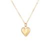 Colgante pequeño en forma de corazón de oro popular transfronterizo, sub-oro, moda simple en forma de corazón, collar de estilo ins lindo para mujer