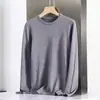 Suéteres para Hombre al por Mayor, Cuello Alto Medio, Estilo Coreano, Cuello Redondo Casual de Moda, Suéter Básico de Punto para Hombre, Fábrica de Exportación