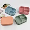 Bolsa de Silicona de Grado Alimenticio Personalizada para Conservación de Frutas Película para Mantener Fresco Caja para Mantener Fresco Fiambrera Plegable Vajilla Caja Bento Tazón para Comida y Palillos