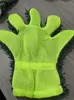 Suprimentos de Limpeza Automotiva Luvas de Lavagem e Limpeza de Carros de Tecido de Coral Dupla Face Luvas de Lavagem de Carros de Chenille com Cinco Dedos e Malha