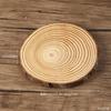 Viruta de Madera de Pino Natural Accesorios Decorativos Adornos Anillos Anuales Artesanías de Viruta de Madera Original Pintura de Madera de Pino Pizarra para Grafiti Posavasos DIY