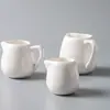 Taza de Cerámica Estilo Occidental para Café y Leche, Utensilio Japonés Blanco para Condimentos y Queso, Cuchara para Salsa, Taza para Salsa, Taza para Leche, Cuchara para Leche, Olla, Tarro