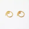 Hebilla marcadora espiral electrochapada del fabricante en dorado y plateado, anillo marcador abierto de aleación de zinc, herramienta pequeña tejida a mano para DIY