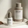 Botellas de champú y gel de ducha de doble capa de 300 ml hechas a medida con tapa abatible; Botellas de PET de pared gruesa de 30 ml con gotero para aceites esenciales para el cuidado del cabello