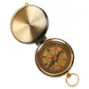 Reloj de Bolsillo de Metal Estilo Antiguo Cobre Tapa Abatible Brújula Plegable Portátil Brújula para Senderismo al Aire Libre Camping