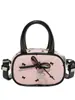 Bolso de Mano Popular Transfronterizo con Lazo Rosa Tipo Almohada para Mujer Modelo Nuevo 2026 Bolso Cruzado de Alto Gama Estilo Ballet