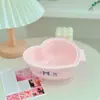 Linda Cesta Escurridora de Cocina de Dibujos Animados Femeninos Cesta para Frutas Colador de Doble Capa Bandeja para Lavar Arroz y Frutas Cesta de Doble Capa