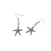 Aretes Turquesa Transfronterizos para Mujer, Bohemian Owl Palm Bronze Tallados Geométricos Atrapasueños Aretes al por Mayor
