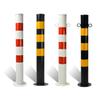 Columna de Advertencia de Tubo de Acero Engrosado de 75 cm, Columna de Marca de Cruce, Columna Vial Fija, Columna Vial de Aislamiento Reflectante, Columna Anticolisión