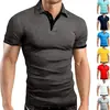 Comercio Exterior Verano Amazon Transfronterizo Camiseta de Manga Corta para Hombre Verano Camiseta para Hombre Lel Camisa Polo Top para Hombre