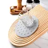 Tapete Isolante Redondo de Silicone Transfronteiriço, Tapete de Mesa de Silicone Antiderrapante com Pontos Elevados, Tapete para Panela Anti-Queimaduras, Tapete de Silicone Resistente a Altas Temperaturas em Estoque