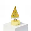 10.5cm Base Giratoria de Cerámica Jingdezhen Adorno de Árbol de Navidad Manualidades de Vidrio Cerámicas Navideñas