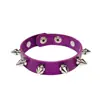 Subcultura de Moda Japonesa y Coreana Estilo Punk Oscuro Pulsera de Remaches Pulsera de Cuero de Moda Pulsera para Pareja Rockera