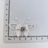 Novos Acessórios para Sapatos de Renda com Strass de Borboleta Laço Popular Acessórios para Sapatos de Meninas Decoração de Grampo de Cabelo para Roupas DIY