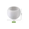 Venta al por mayor de fabricantes macetas de escritorio pequeñas de plantas verdes, macetas decorativas redondas rayadas de imitación cerámica, macetas para suculentas de sala de estar