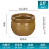 Bote de Manteca Cerámica Resistente a Altas Temperaturas Gran Capacidad Almacenamiento de Aceite Jarra de Porcelana de Arcilla Jarra de Aceite Anticuada Jarra Doubanjiang Bote de Aceite para el Hogar