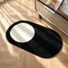 Alfombrilla de baño flocado antideslizante, alfombrilla de suelo de baño absorbente de agua, felpudo de entrada, alfombra para mesita de noche de dormitorio en casa