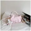 Bolsa de ombro plissada estilo francês com detalhe de nuvem para mulheres, nova moda verão 2026, bolsa de mão tendência, bolsa transversal