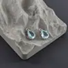 Pendientes de collar de cristal geométricos con baño de oro real de 18 quilates, accesorios de joyería semiacabados