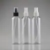Garrafa de plástico PET redonda de 250ml com bico spray ultrafino, garrafa para água de maquiagem com emulsão, garrafa de água pura, garrafa de beleza