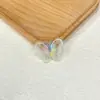 Parche de Mariposa Bordado de 4 cm, Mariposa Transparente Bordada Iridiscente para Accesorios de Cabello DIY, Parche de Tela de Organza para Ropa