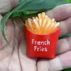Simulación de producción de fábrica pan baguette para jugar alimentos tomate tomate accesorios creativos de resina joyería DIY