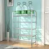 Zapatero de Acero Inoxidable Multicapa Simple Zapatero Almacenamiento Gabinete de Zapatos Interior Dormitorio Puerta Hogar Bonito Económico