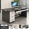 Mesa de Escritório Mesa de Chefe Mesa de Escritório Simples com Gaveta Estação de Trabalho 2025 Nova Luxo Acessível Mesa de Computador para Liderança