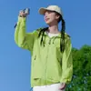 Sistema de Montanha de Verão Roupas de Proteção Solar Outdoor Cor Dopamina Esportiva Fina Proteção UV Aba de Cola Preta Roupa para Pele Jaqueta