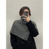 Coreia do Sul Ins Retro Inverno Quente Novo Estilo Cachecol Feminino Casual Pescoço Manga À Prova de Frio Cachecol de Malha na Moda