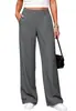 Pantalones anchos de otoño para mujer transfronterizos europeos y americanos, ropa casual de negocios, pantalones casuales, pantalones largos de moda de cintura alta para ir al trabajo, hechos de tela Lyocell