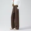 Pantalones de Mujer Lyocell WoolSoft, Delgados, para Otoño/Invierno, Adelgazantes, Holgados, de Pierna Recta, Versátiles, Casuales