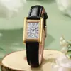 Nuevo Cuadrado Popular Moda Reloj para Mujer Reloj de Mujer Gama Alta Simple Nicho Estudiante Correa Reloj de Cuarzo Transfronterizo