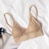 Alta Qualidade Bela Roupa Interior Feminina Verão Fino Sem Anel de Aço Sexy Em Forma de U Sem Encosto Sutiã de Desgaste Externo Peito Grande Sutiã Vistoso