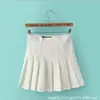 Falda plisada, falda corta de verano, cintura alta, para estudiantes, corta, combinable, a cuadros, aspecto ajustado, para mujer, primavera, línea A, falda antiluz