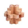 Cerradura Kongming de Mortaja y Espiga de Haya Cerradura Luban Juguete de Ocio para Niños Barril de Vino de Madera Juguete Educativo Transfronterizo para Personas Mayores