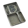 Estuche de Cigarrillos Clásico Retro Repujado Oposición Paquete de 20 Portátil de Gama Alta Creativo Caja de Regalo para Hombres y Mujeres con Jade