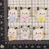 Dibujos animados brillantes coche eléctrico perrito DIY accesorios de resina accesorios pasador de pelo hecho a mano funda de teléfono móvil pegatinas para taza