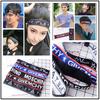 Moda dibujos animados temperamento letra versión ancha verano deportes diadema a rayas multicolor para hombres y mujeres accesorios para el cabello joyería