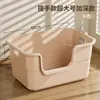 Caja de Arena para Gatos Extra Grande Antisalpicaduras Inodoro para Gatos a Prueba de Olores Caja de Arena para Gatos Enorme Arenero Abierto Compañero de Arena para Gatos