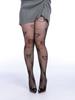 Medias Sexy Comercio Exterior Transfronterizo Patrón de Amor Europeo y Americano Medias Calcetines de Fondo Finas Caladas Jacquard de Red Adelgazantes