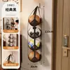 Bolsa Colgante para Guardar Pelotas para Uso Doméstico, Organizador Detrás de la Puerta para Fútbol, Voleibol, Baloncesto, Estante de Almacenamiento Multicapa Montado en la Pared