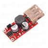 Módulo regulador de voltaje reductor USB de 9 V/12 V/24 V a 5 V para carga de automóvil con salida de 3 A, color rojo