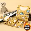 Conjunto de ropa interior térmica con forro polar para niños para el invierno, tops y pantalones de otoño para niños, ropa para casa para estudiantes de primaria, pijamas para niñas