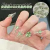 K9 Oliva Nobre Bandeja Sem Fundo Empilhada Decorações de Unhas com Strass Flash Ardente Verde Fruta Doce de Rocha Quadrado Gordo Ovo de Pombo Bola de Strass Decoração de Unhas