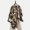 Bufanda de Cachemira Sintética Nueva de Invierno para Mujer Pintura al Óleo Arte Abstracto Bufanda Cálida para Parejas Shawl para Aire Acondicionado de Comercio Exterior Venta al por Mayor